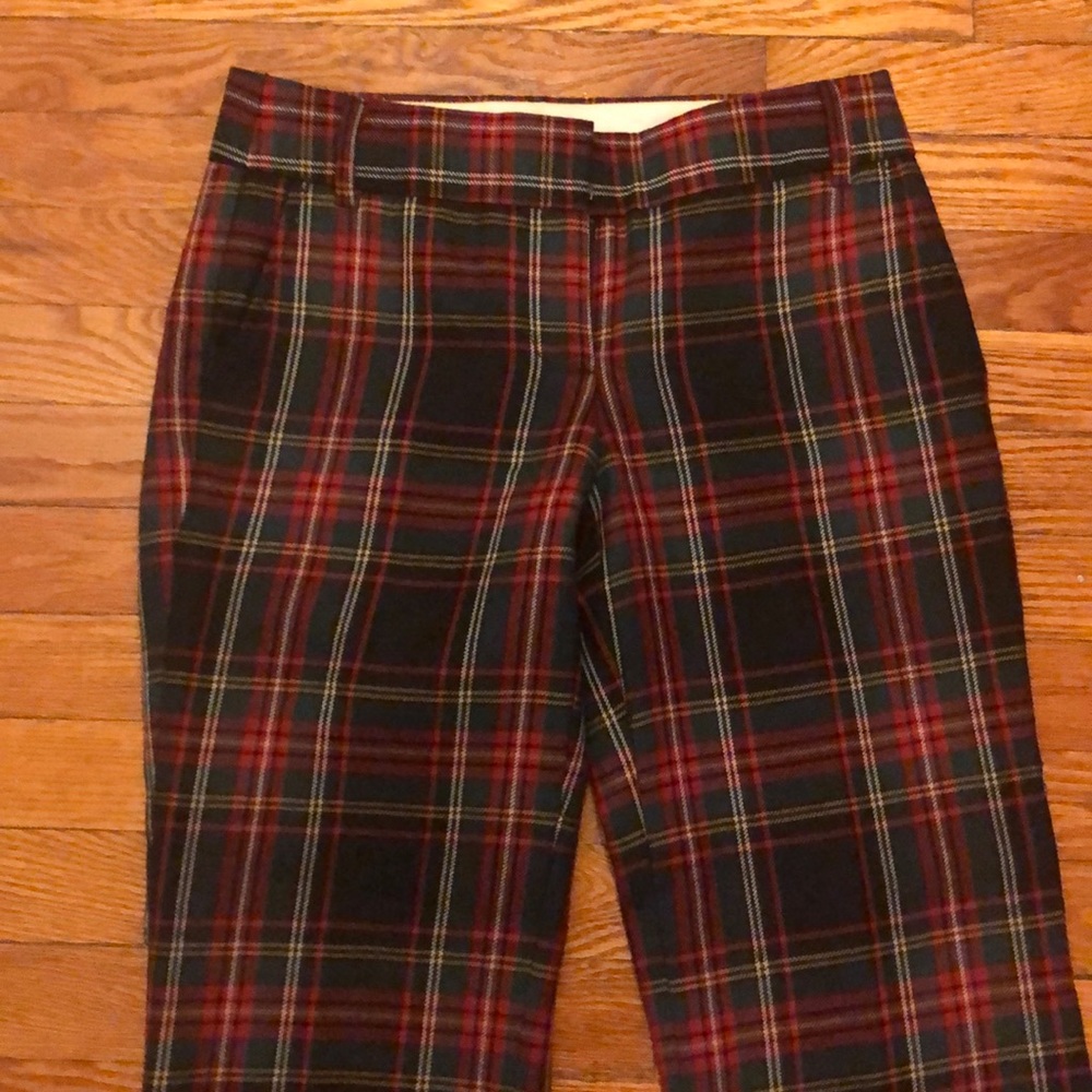 Plaid J. Crew Favorite Fit Pants